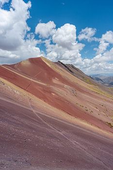 Kunstvolle rote Landschaft