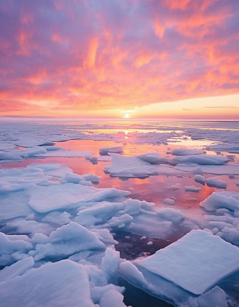 Gouden uur in de winter van fernlichtsicht