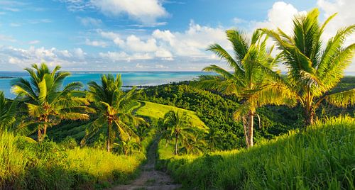 Sunset at Maunga Pu Hill, Aitutaki - Cook Islands
