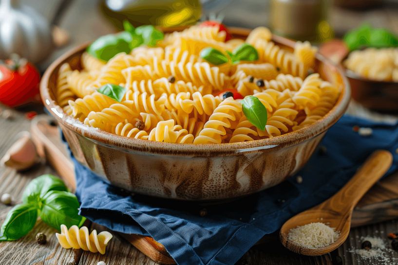 Kitchen pictures: Fusilli Pasta by Poster Art Shop