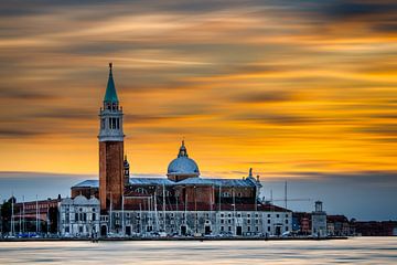 Golden Skies Above San Giorgio