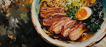 Kulinarische Kunst | Ramen-Nudel-Kunst von ARTEO Gemälde