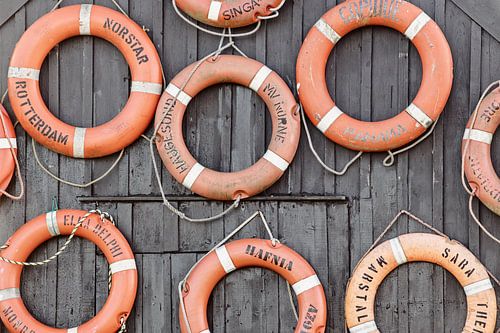 Reddingsboeien op Schiermonnikoog