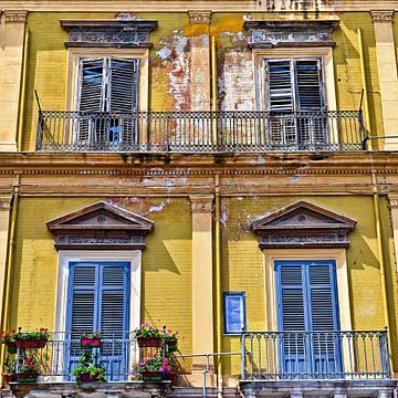 Sizilianische Fassade in Palermo von Silva Wischeropp