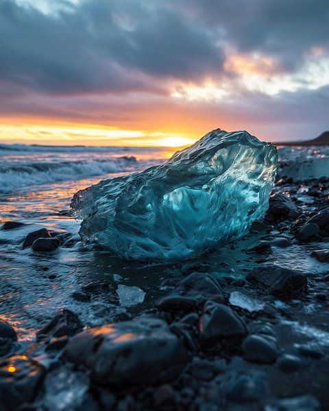 Lumière dorée au-dessus des vagues par fernlichtsicht