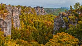 De Bastei in de herfst van Henk Meijer Fotografie