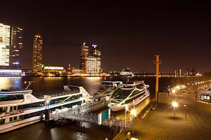 De Rotterdamse Haven vanaf de Erasmusbrug von Dexter Reijsmeijer