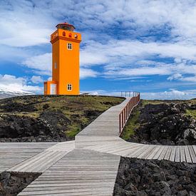 Orange lighthouse by Daniela Beyer