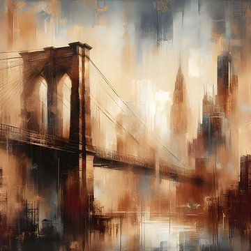 Brooklyn Bridge New York by FoXo Art