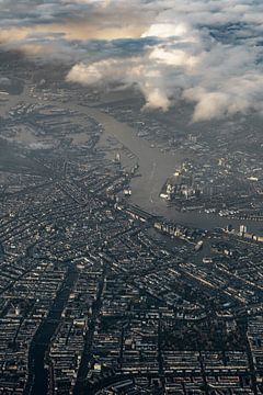 Centre-ville d'Amsterdam dans la lumière du soir sur Planeblogger