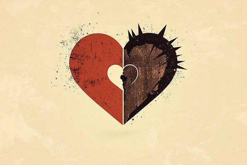 Broken heart with thorn by Art & Soul Creations