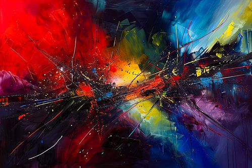 abstract digitaal schilderij