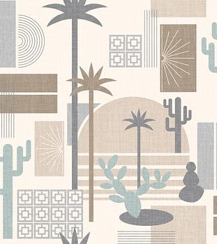 Palm Springs Geometric Escape Sand Pastels