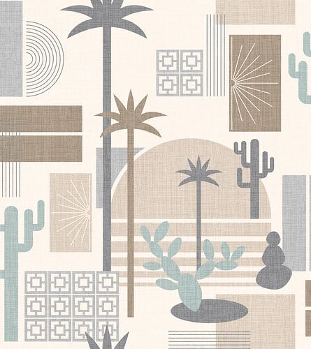 Palm Springs Geometric Escape Sand Pastels