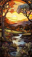 Abendsonne (Glasmalerei)