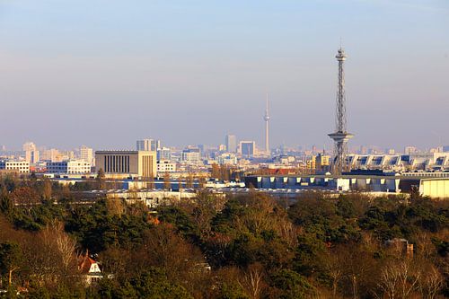 Berlijnse skyline met radio- en televisietoren