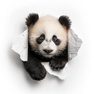 Panda aus der Wand