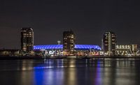 Feyenoord Rotterdam stadium 'De Kuip' at night van Tux Photography thumbnail