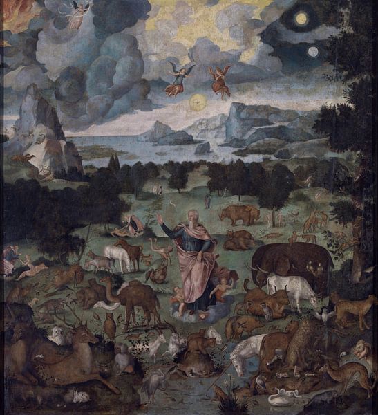 Création du monde et du paradis terrestre, années 1500 par Atelier Liesjes
