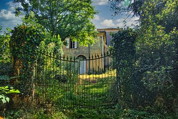 Hek van een chateau in midi-pyrénées Frankrijk van Atelier Liesjes