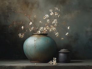 Türkisfarbene Vase | Turquoise Bloom