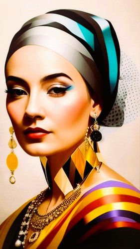 Vrouw met de parel oorring