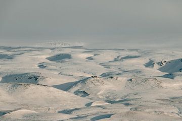 Winters landschap in IJsland van Sophia Eerden