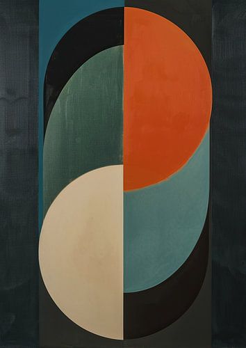 Peinture abstraite colorée