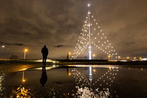 Gerbrandy-Turm in IJsselstein mit Weihnachtsbeleuchtung!