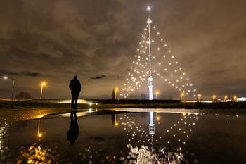 Gerbrandytoren in IJsselstein met kerst verlichting!