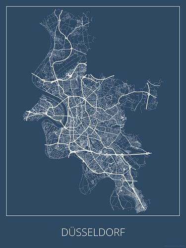 Düsseldorf, blau von Geodat