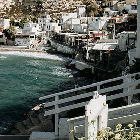 Vissersorp Matala op het Griekse eiland Kreta van Hey Frits Studio