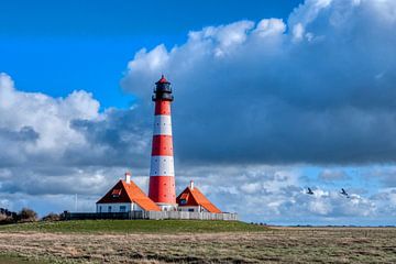 Westerhever lighthouse by Dieter König
