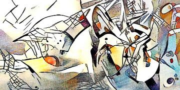 Kandinsky ontmoet Hamburg #11 van zam art