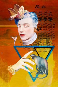 Trinity (1 of 4) yellow, orange, red, petrol