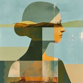 Frau Abstrakt von Poster Art Shop