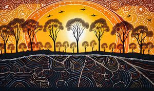 coucher de soleil sur Virgil Quinn - Decorative Arts