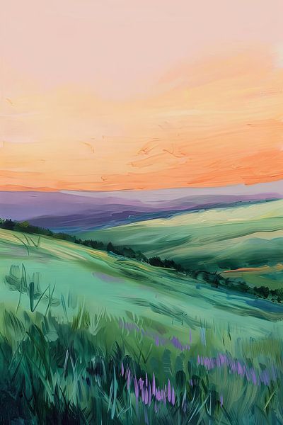 Meadow Landscape by Poster Art Shop
