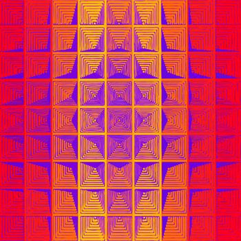 Abstraction rétro inspirée de Mondrian et Panton