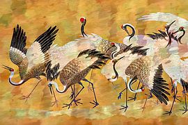 Antique Japan cranes