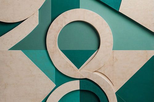 Geometrisch abstract ontwerp in kleuren