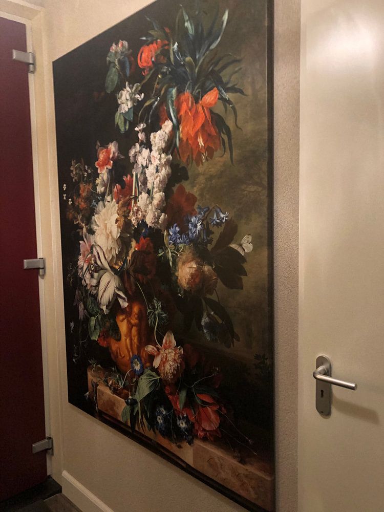 Blumenstrauß in einer Urne - Jan van Huysum 