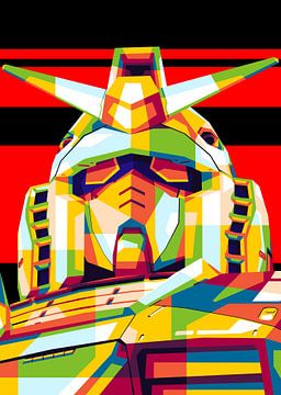 RX-78-2 Gundam Origin in WPAP-stijl van Lintang Wicaksono