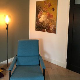 Kundenfoto: Stillleben mit Blumen in einem Vase, auf leinwand
