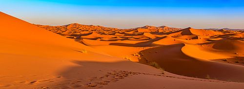 Zandduinen in de Sahara, Marokko
