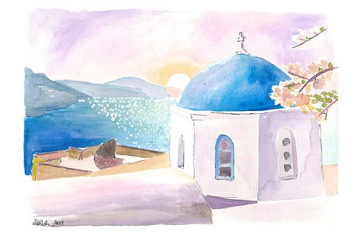 Santorini Rooftop Dreams in Oia und Griechische Insel Meerblick