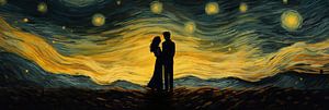 Lovely Starry Night van Blikvanger Schilderijen