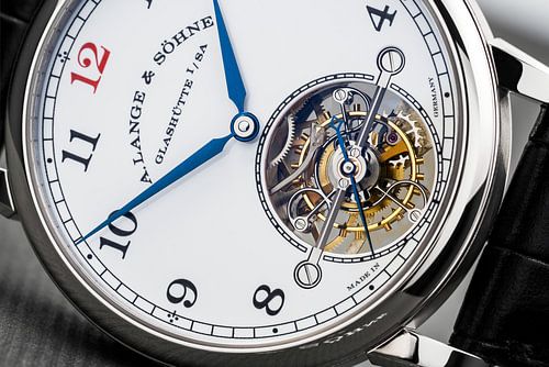A. Lange & Söhne 1815 Tourbillon Enamel Dial Closeup