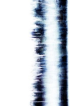 Digitaal Abstract, Blauw water 1