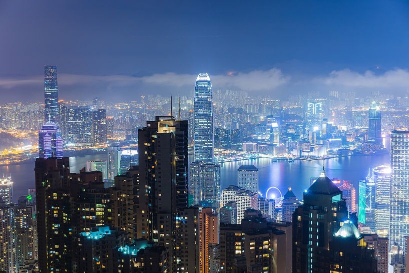 Skyline von Hongkong von Shanti Hesse